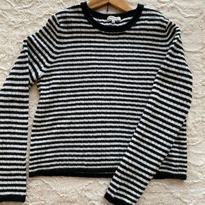 Madewell black and white striped sweater